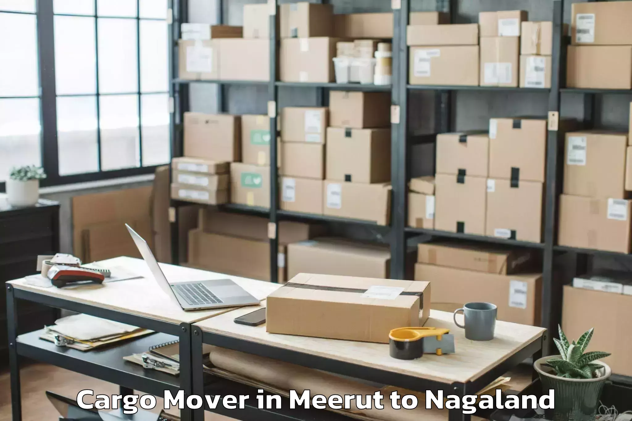 Book Meerut to Kezocha Cargo Mover Online